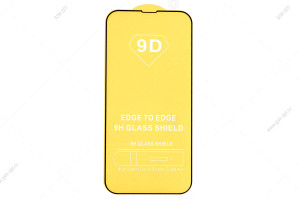 Защитное стекло 9D для iPhone 14 Plus/ 13 Pro Max, черный (в тех.упаковке)