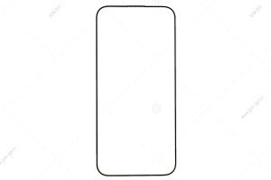 Защитное стекло Zipax 5D для iPhone 15 Pro Max, черный (без упаковки)