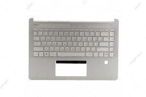 Клавиатура для ноутбука HP Pavilion 14S-DQ, 14S-FQ, топкейс в сборе, серебристый, оригинал