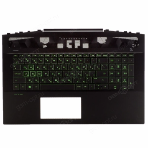Клавиатура для ноутбука HP Pavilion Gaming 17-CD, топкейс в сборе, черный, оригинал