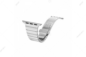 Браслет металлический для часов Apple Watch 38мм/ 40мм/ 41мм, Butterfly, серебристый