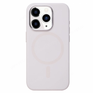 Чехол для iPhone 15 Plus Bucksuiti Silicone Case, MagSafe, силиконовый с магнитом, светло-розовый