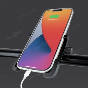 Держатель велосипедный Himo Portable, зажим на руль, металлический, черный