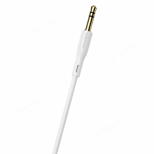 Кабель AUX jack 3.5мм Borofone BL1, 1м, белый