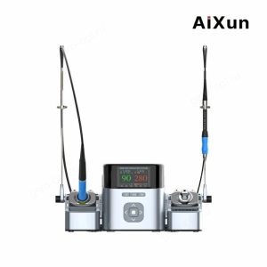 Паяльная станция AiXun T420D двухканальная (паяльники T210 + T245 + 6 жал)