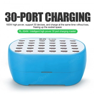 Зарядная станция Relife RL-304M, 30USB, 160W