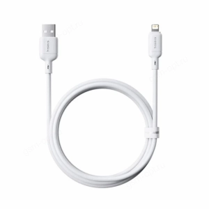 Кабель USB - Lightning для Apple Baseus Silky, 2.4A, 1м, белый