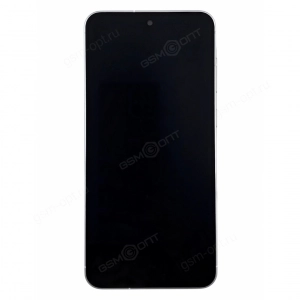 Дисплей для Samsung Galaxy A56 5G (A566E) в рамке, серебристый, оригинал