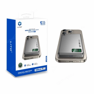 Внешний аккумулятор Power Bank LITO 10000mAh, 15W, LP09, серый