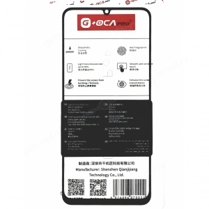 Стекло дисплея для переклейки G+OCA Pro для Realme C61/ C63/ Note 60/ Note 60x черный + OCA