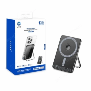 Внешний аккумулятор Power Bank LITO 5000mAh, MagSafe, 22.5W, LP03, черный
