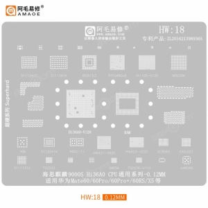 Трафарет Amaoe для Huawei HW:18 (T=0.12мм)