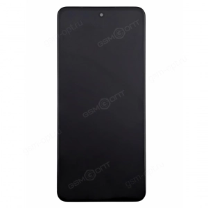 Дисплей для Realme 12 4G в рамке, черный (OLED)