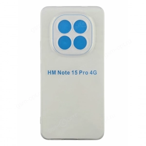 Чехол силиконовый для Redmi Note 15 Pro, прозрачный